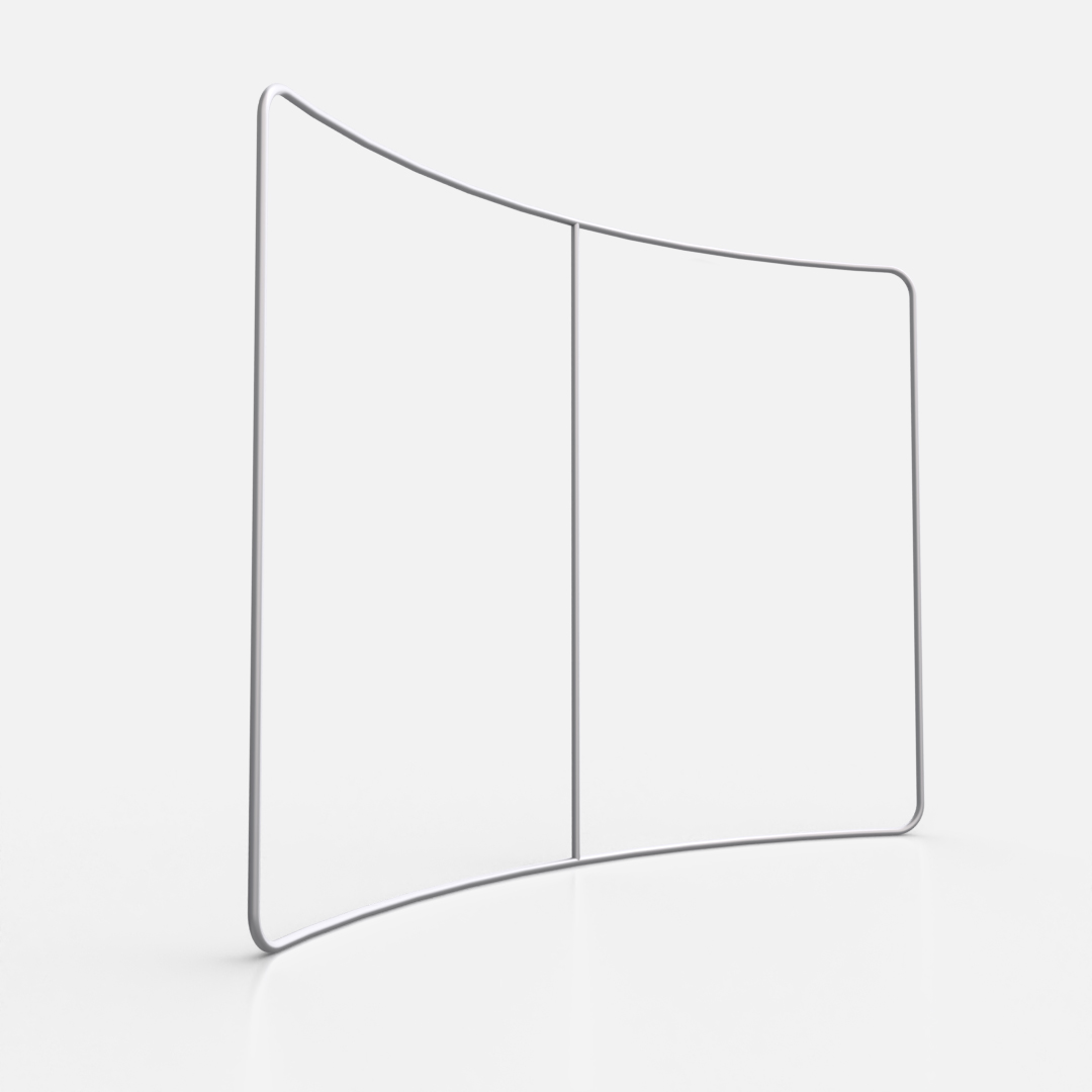 โครงอลูมเนียม fabric backdrop, tension,แบคดรอปผ้า, C shape,ออกบูธ,จัดบูธ,ผ้าพิมพ์ลาย