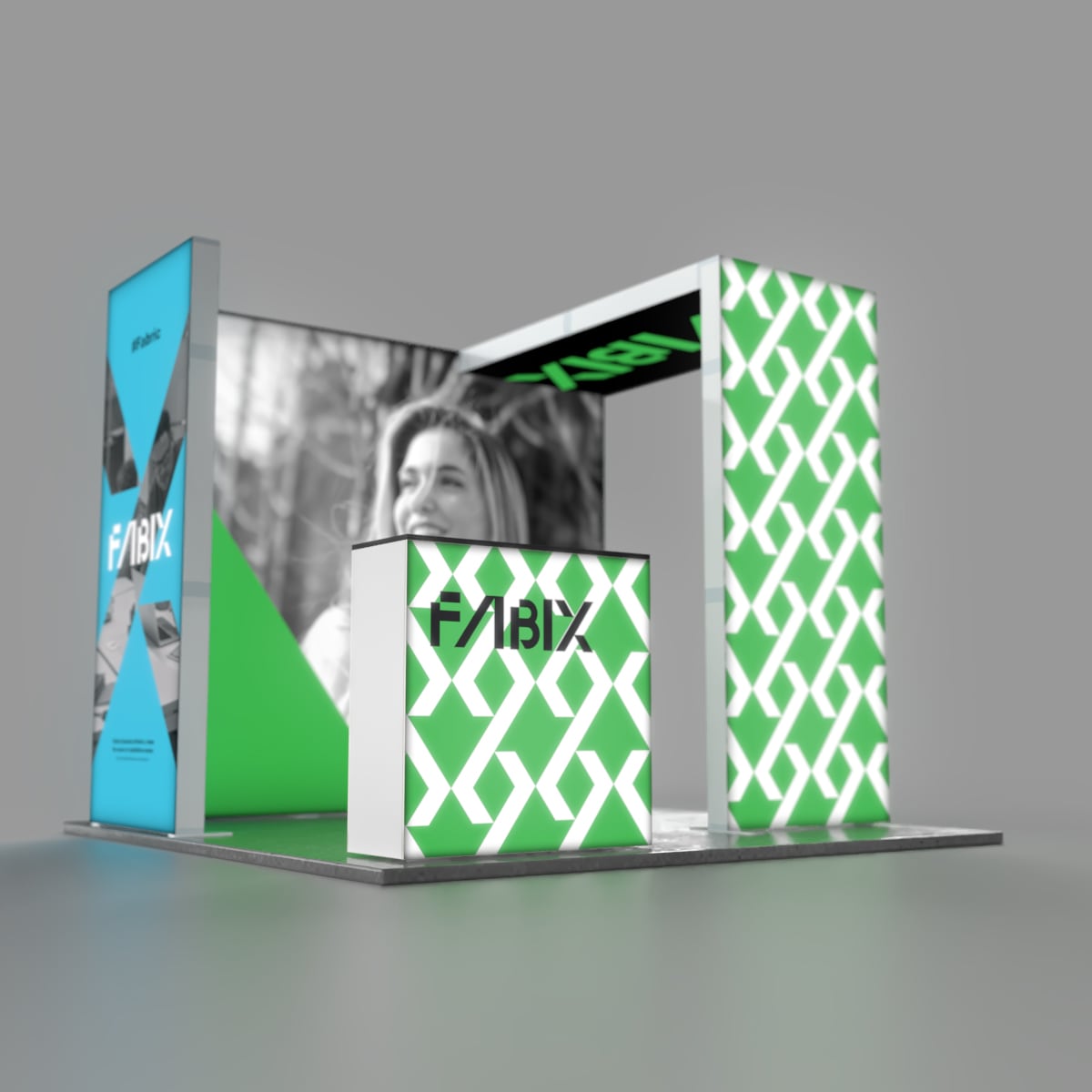 p-lite,booth, กล่องไฟ,set 4
