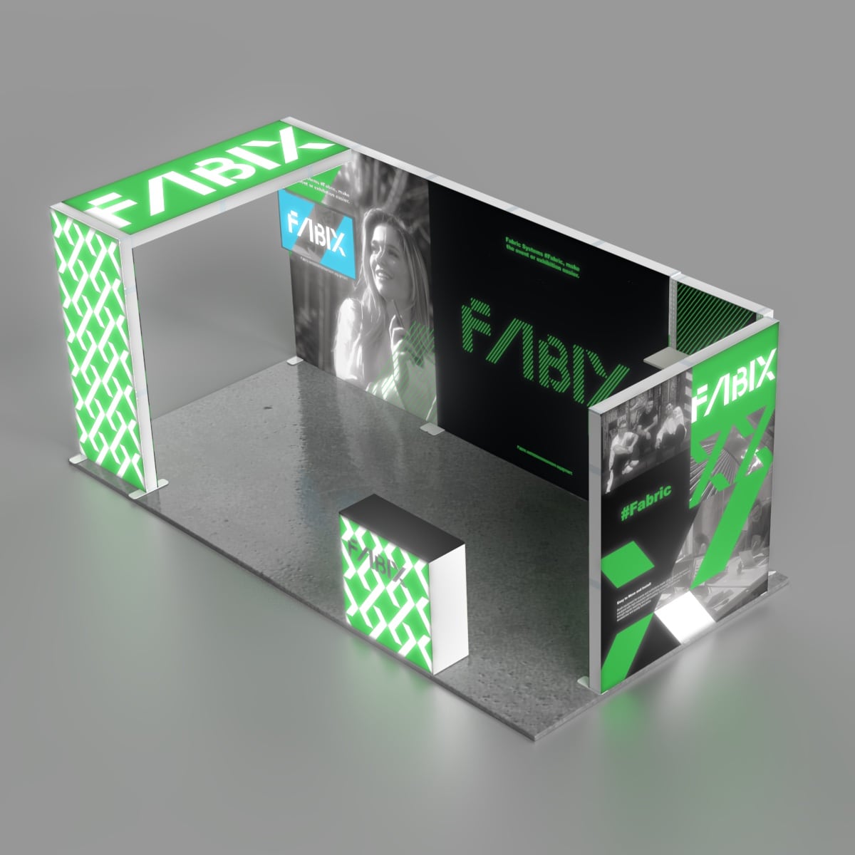 plastic frame lightbox booth 12. iso